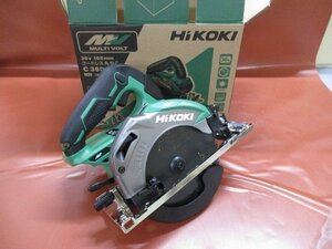 沖縄・離島は発送不可　新品　 HiKOKI C3606DA(SK)(NN) 36V-165mm コードレスマルノコ 緑 黒鯱チップソー付 本体のみ