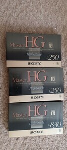  новый товар не использовался 3шт.@]SONY master L-830× 1 шт. L-250× 2 шт HG Beta лента 