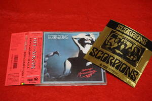 レア！【廃盤 '88年作 CP32-5604角丸帯】 SCORPIONS / Savage Amusemnt スコーピオンズ 特典メタル・ステッカー付き