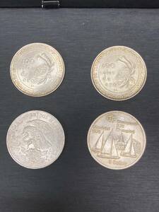 #4097 外国銀貨まとめ メキシコ銀貨1973年*2 メキシコ銀貨1968年*1 カナダ銀貨1973年*1