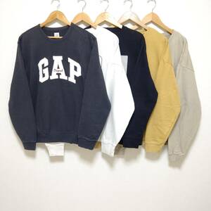 お得!!【まとめ売り】スウェット トレーナー 5着セット GAP ギャップ RAG MACCHINE H&M デカロゴ アメカジ 古着 メンズ サイズM/SW-95j