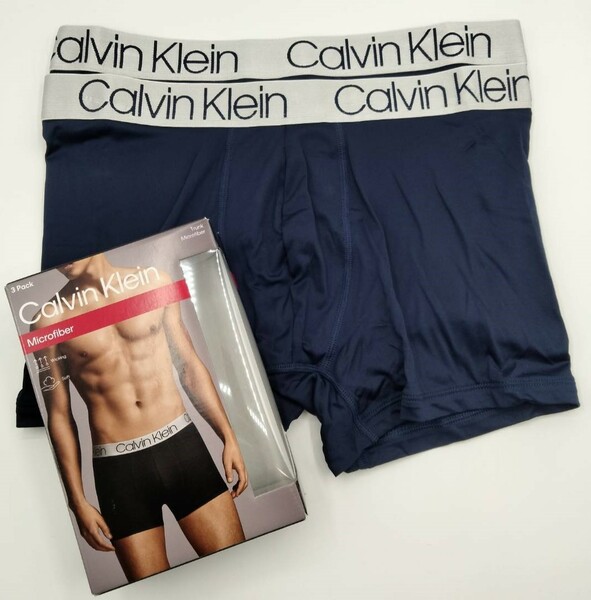 【Mサイズ】Calvin Klein(カルバンクライン) ボクサーパンツ ネイビー 2枚組 メンズボクサーパンツ 男性下着 NP2213O