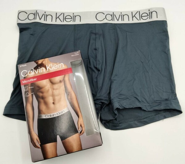 【Mサイズ】Calvin Klein(カルバンクライン) ボクサーパンツ グリーン 1枚 メンズボクサーパンツ 男性下着 NP2213O
