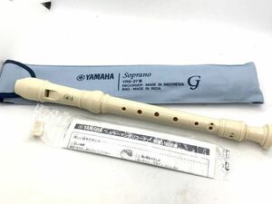 YAMAHA soprano recorder G secondhand goods used . length pipe school teaching material musical instruments prompt decision 
