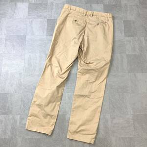 美品 TOMMY HILFIGER トミーヒルフィガー チノパン コットンパンツ メンズ 34/32 ベージュ アウトドア ボトムス