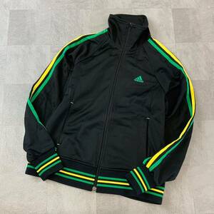  superior article adidas Adidas s Lee stripe truck top jersey lady's M size black green 