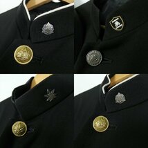 メンズ 学ラン 学生服 180A 185A 無地 1円 中古 制服 学生服 広島三次高校 久留米学園高校 10枚 セット 詰合わせ 39CS-408 DF_画像5