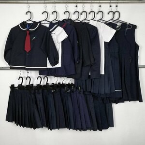 キッズ 幼稚園 小学生 セーラー服 ブレザー イートン スカート ジャンスカ 吊りスカート 1円 佐賀大附属小学校 中古 詰合わせ 39CS-370 DF