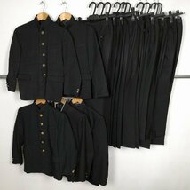 メンズ 学ラン 学生服 学生ズボン 夏ズボン6枚 無地 黒 1円 中古 制服 学生服 大分藤蔭高校 佐賀白石中学 セット 詰合わせ 39CS-386 DF_画像1