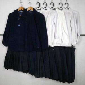 コート ブラウス スカート 吊りスカート5枚 1円 中古 制服 学生服 東京共立女子中学 セット 詰合わせ 39CS-400 DF