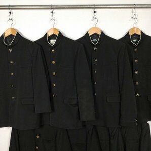 メンズ 学ラン 学生服 170A 無地 黒 カシドス 1円 中古 制服 学生服 8枚 セット 詰合わせ 39CS-446 DFの画像2