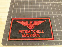 PETEMITCHELL MAVERICK TOPGUNトップガン 刺繍 ワッペン パッチ_画像3