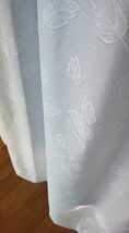 新品 防炎エコミラーレースカーテン １００X１９８cm ２枚組 遮熱 断熱 ホワイト 葉_画像6