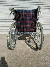ナビス アズワン 車椅子 ワイド設計 45cm 自走式 アルミ製 介助ブレーキ付き NWC-100AL_画像5