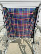 ナビス アズワン 車椅子 ワイド設計 45cm 自走式 アルミ製 介助ブレーキ付き NWC-100AL_画像8