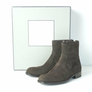 Томфорд Том Форд боковой Zip Boots Swed Brown 7 Made в Италии