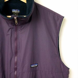 90s ビンテージ Patagonia パタゴニア シェルドシンチラ パープル ベスト L ニアデッドストック