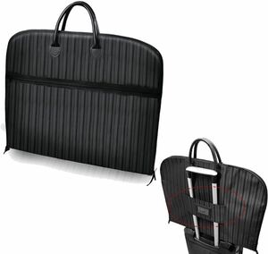 Masinca ガーメントバッグ スーツカバー ガーメントケース スーツ用 収納 週末バッグ フライトバッグ ビジネス ブラック