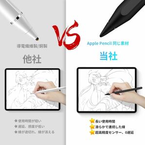 IPenbox タッチペン iPad ペンシル 第2世代 磁気充電 アップルペンシル 極細 超高感度 スタイラスペン 軽量/誤作動防止/傾き感知の画像3