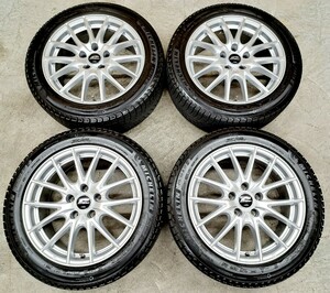 【極上品】スバル レヴォーグ WRX S4 ホイールタイヤ 215/50R17 スタッドレス ミシュラン X-ICE3+ 114.3 バリ山 プリウスα シビック 国産