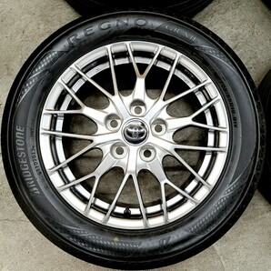 【ほぼ新品】トヨタ 80 ノア ヴォクシー 純正 BBS ホイールタイヤ 4本 2023年製 BRIDGESTONE REGNO GR-XⅡ 鍛造 6.0J 114.3の画像3