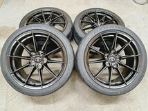 【新品】トヨタ GRヤリス 純正 RZ ハイ パフォーマンス 鍛造 BBS ホイールタイヤ 4本 225/40R18 SHIBATIRE TW280 未使用品 8.0J 114.3 極上_画像7