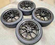 【新品】トヨタ GRヤリス 純正 RZ ハイ パフォーマンス 鍛造 BBS ホイールタイヤ 4本 225/40R18 SHIBATIRE TW280 未使用品 8.0J 114.3 極上_画像6