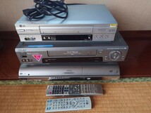 ソニー　SONY LG シャープ　ビデオ　DVDレコーダー VHS デッキ　３台セット　ジャンク品　SHARP_画像2