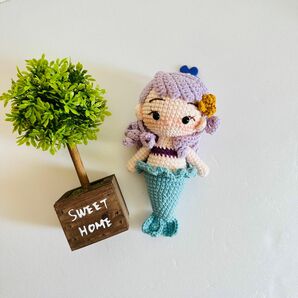 編みぐるみ　マーメイド　かぎ針編み　Baby Mermaid ハンドメイド