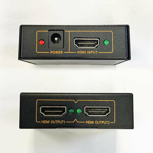 【E0055】1:2HDMI分配器 ☆ 3D FullHD 4K対応 HDMI Splitter【外箱/ACアダプタ未付属】