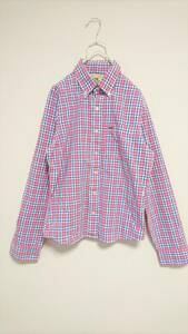 HOLLISTER ホリスター　ボタンダウンチェックシャツ　サイズ S ピンク