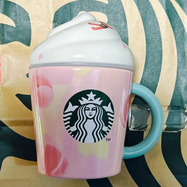 スターバックス STARBUCKS マグカップ リッド付マグピーチフルパラダイス296ml