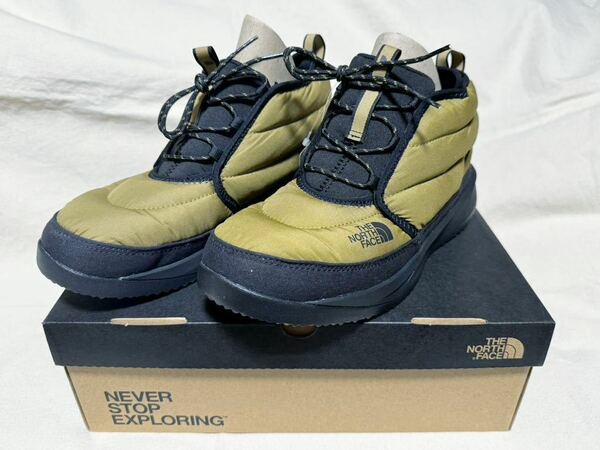 送料無料 27cm THE NORTH FACE ヌプシ チャッカ 防寒ブーツ NF02273 Nuptse Chukka ノースフェイス ゴールドウィン正規品 カーキxブラック