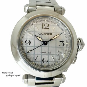 [ Cartier Cartier* Pacha C]W31023M7 наручные часы самозаводящиеся часы мужской женский серебряный циферблат [ кузов полирован вверх *A разряд ]