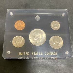 UNITED STATES COINAGE コイン5枚 アメリカ ケネディ 1965年 他4枚 美品 ア410