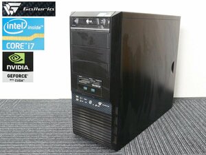 ◆GALLERIA・ガレリア・Core i7・Blu-ray・HDMI・USB3.0・NVIDIA GeForce・動作未確認・現状品・ジャンク扱い・部品取り◆aaa199