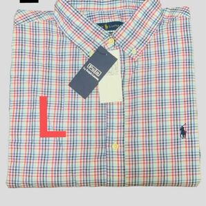 新品POLO Ralph Laurenスリムフィット ( L )サイズ長袖シャツ日本未入荷100%コットンシャツです。