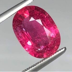 3101[ первоклассный булавка kishu красный ].so есть 2.848ct натуральный rube свет турмалин mo The n Beak производство разрозненный 