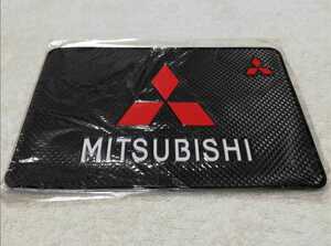 *MITSUBISHI non slip mat Coaster set * inspection )RALLIART MIVEC Lancer Evolution FTO Delica Outlander Eclipse 