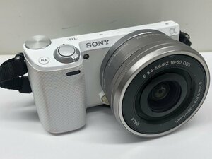 ジャンク SONY ソニー NEX-5R デジタルカメラ ミラーレス一眼 E 3.5-5.6/PZ ホワイト ボディ レンズ