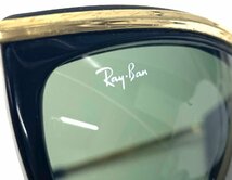 Ray Ban レイバン OLYMPIAN オリンピアン サングラス アイウェア エボニーブラック×ゴールド ビンテージ 本体のみ_画像6