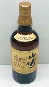 【未開栓/保管品】　THE ＹＡＭＡＺＡＫＩＡＧＥＤ12ＹＥＡＲＳ　山崎12年　ＳＵＮＴＯＲＹWHISKY　100周年記念蒸留所ラベル700ml/本体のみ