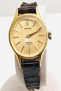 【稼働品】　SEIKO　セイコー　SOCIE　ソシエ　14K　11-8010　クォーツ　ゴールド　21石　本体のみ　箱/ギャラなし