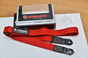 アルティザン&アーティスト カメラストラップ ミラーレス ライカM型対応向けストラップ ACAM-108 RED