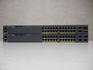 《》【中古】2台SET Cisco WS-C2960X-24TS-L Catalyst 2960-Xシリーズ 初期化