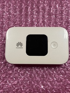 ◆　中古　HUAWEI Mobile WiFi E5577s-324　ホワイト　SIMフリー　本体のみ　◆