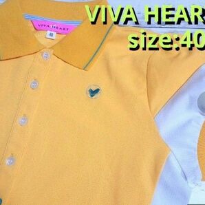 ビバハート　レディース　ゴルフウェア　ポロシャツ　40　VIVA HEART　春夏