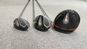 【TaylorMade】M6 ドライバー＆５W＆RESセット シャフト Flex-S １W/ 10.5°★5W/18°★RES（UT)＃4/22°　ヘッドカバー付き