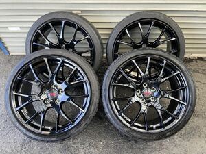 美品☆スバルWRX STi S208 純正 BBS製鍛造19インチ4本SET RG523