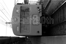 R0011-3【古い 鉄道 白黒 モノクロネガ】35mm 6コマ◇昭和40年代・昭和50年代 快速 中野-木更津 中野-成田 ※写真 ネガ フィルム 電車 駅_画像6